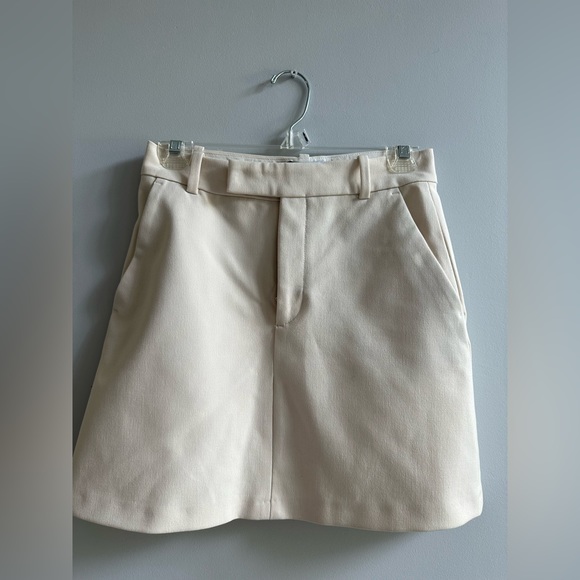 Zara white skirt - stretchy! Size XS new - Picture 1 of 8
